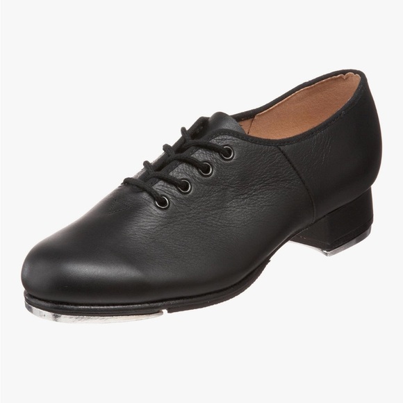 Bloch Dance Women's Jazz Tap Full-sole Leather Tap Shoes Black Size 10 M - Picture 1 of 5